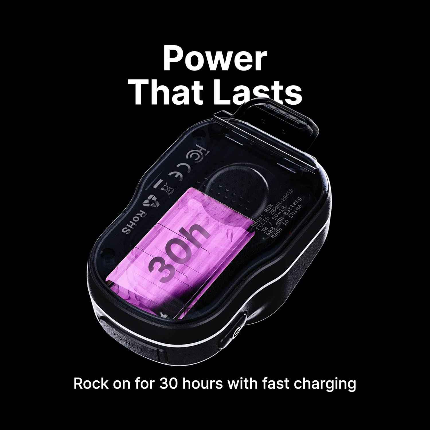 ALECK ROX Wearable Bluetooth 5.3 Speaker &ndash; 32H Playtime Clip-On Wireless Portable Speaker, IPX7 Waterproof, ENC Mic for Crystal-Clear Calls, ROX Duo Mode for Stereo Sound, Jobsite Tough Design image number 4