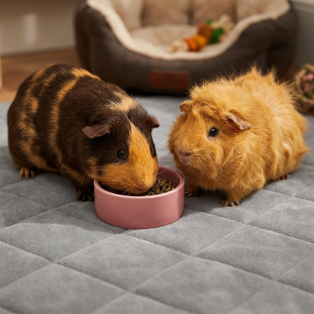 Guinea Pig Fleece Cage Liner, 2Pack 31X16In Guinea Pig Bedding for C&C 2X1 Cage , Super Absorbent & Odor Control & Washable & Reusable Guinea Pig Liner, Pee Pad Mat for Small Animal, Rabbit, Bunny image number 4