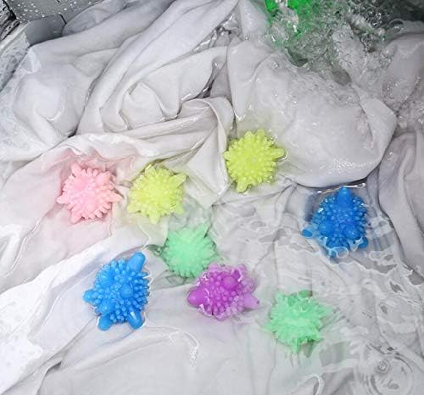 VNDEFUL 10PCS Magic Laundry Ball Household Decontamination Laundry Ball Anti-Winding Washing Ball Cleaning Ball Hedgehog Laundry Ball Solid Decontamination image number 3