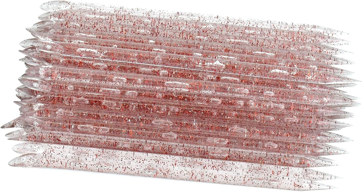 100 Pcs Crystal Cuticle Sticks, Double Heads Cuticle Pushers Sticks Remover, Nail Art Manicure Pedicure Tools (Red)