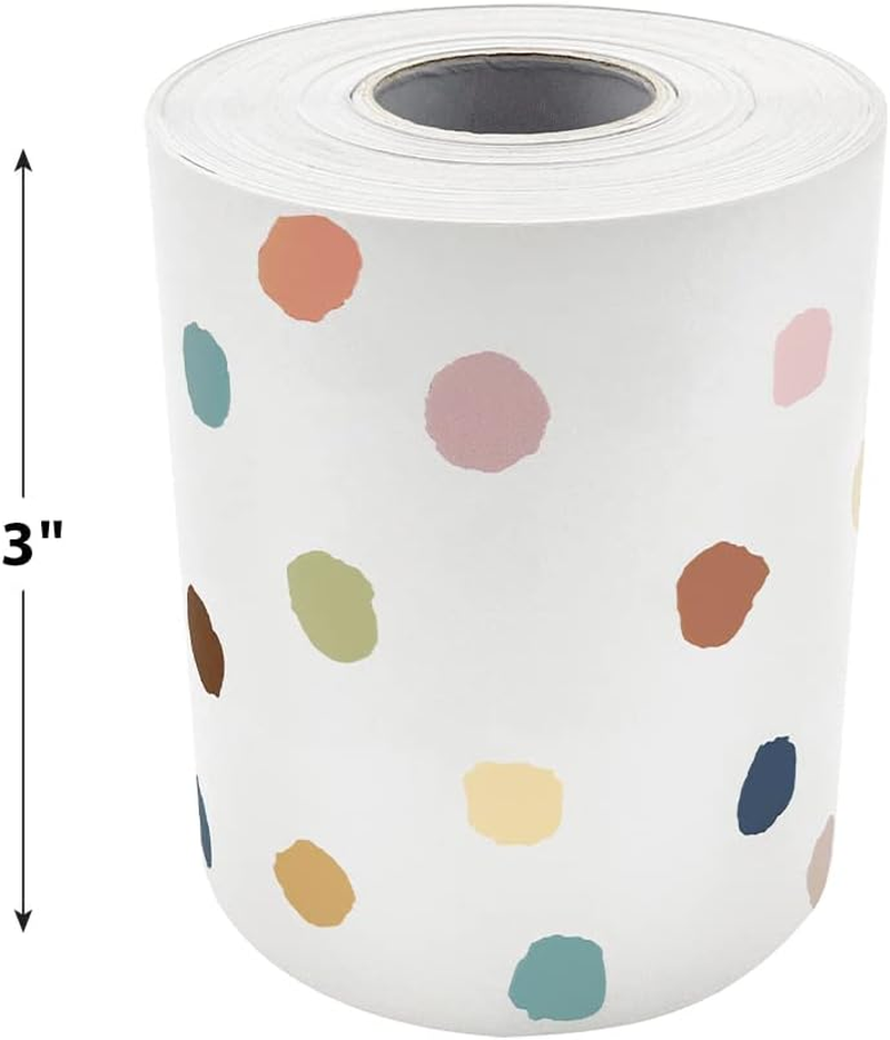 Teacher Created Resources Everyone Is Welcome Painted Dots Straight Rolled Border Trim (TCR8912) image number 4