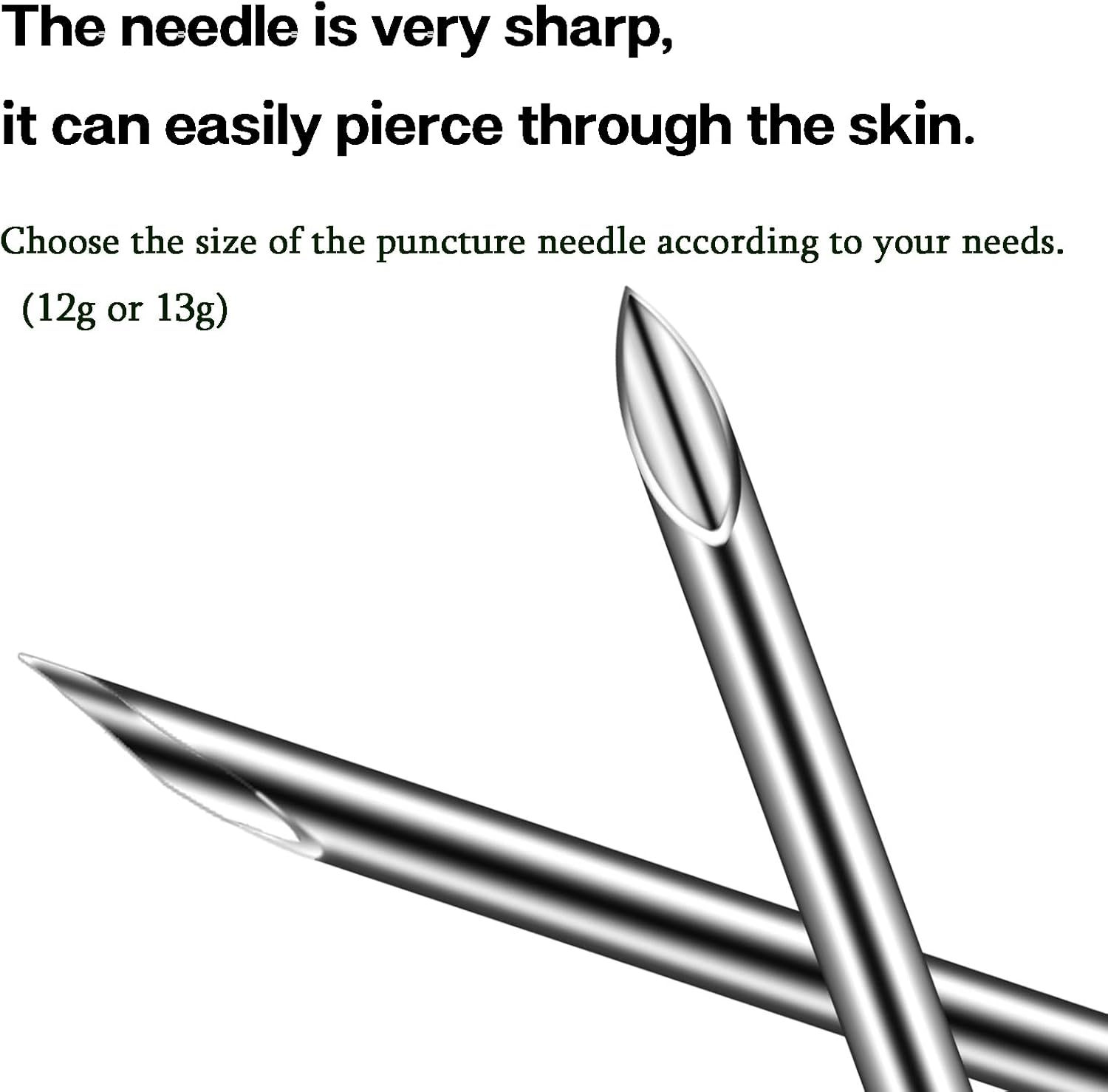 Vessantara Belly Button Piercing Kit - 17 Pcs Belly Piercing Kit Disposable 12G 13G Body Piercing Needles with Belly Button Rings Clamps