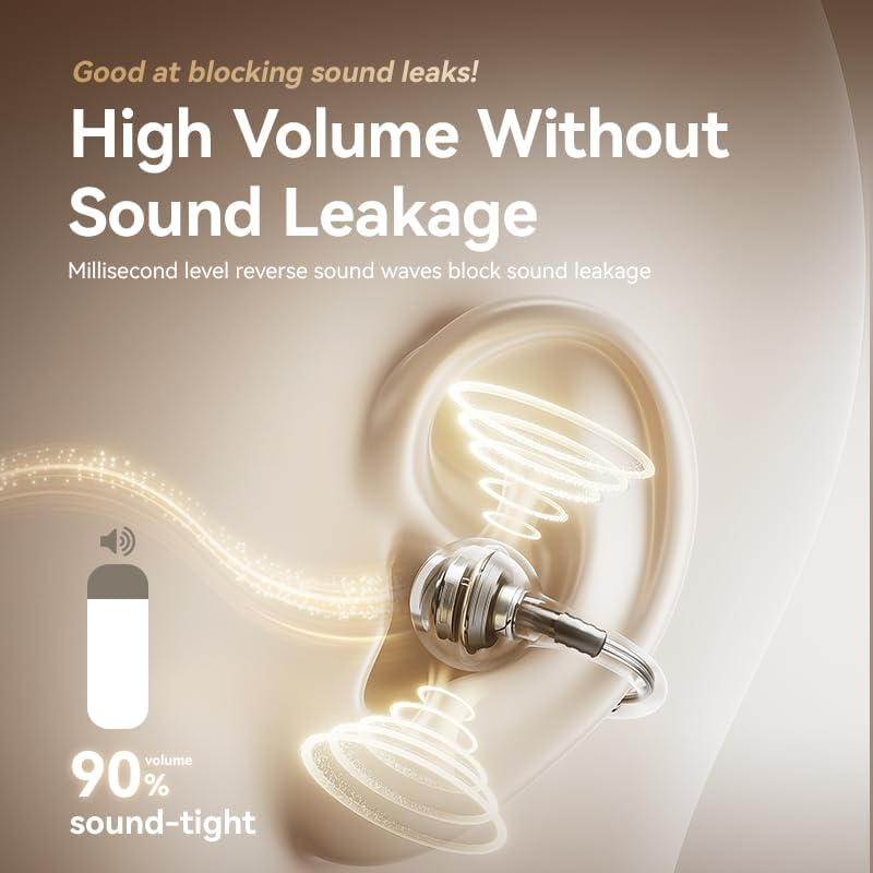 Sanag Z60S Open Ear Free Clip on Headphones, True Wireless Bluetooth Earbuds, IPX4 Waterproof OWS Earphones, Noise Cancelling Calls, 50H Playtime for Workout Sport Running (Green) image number 2