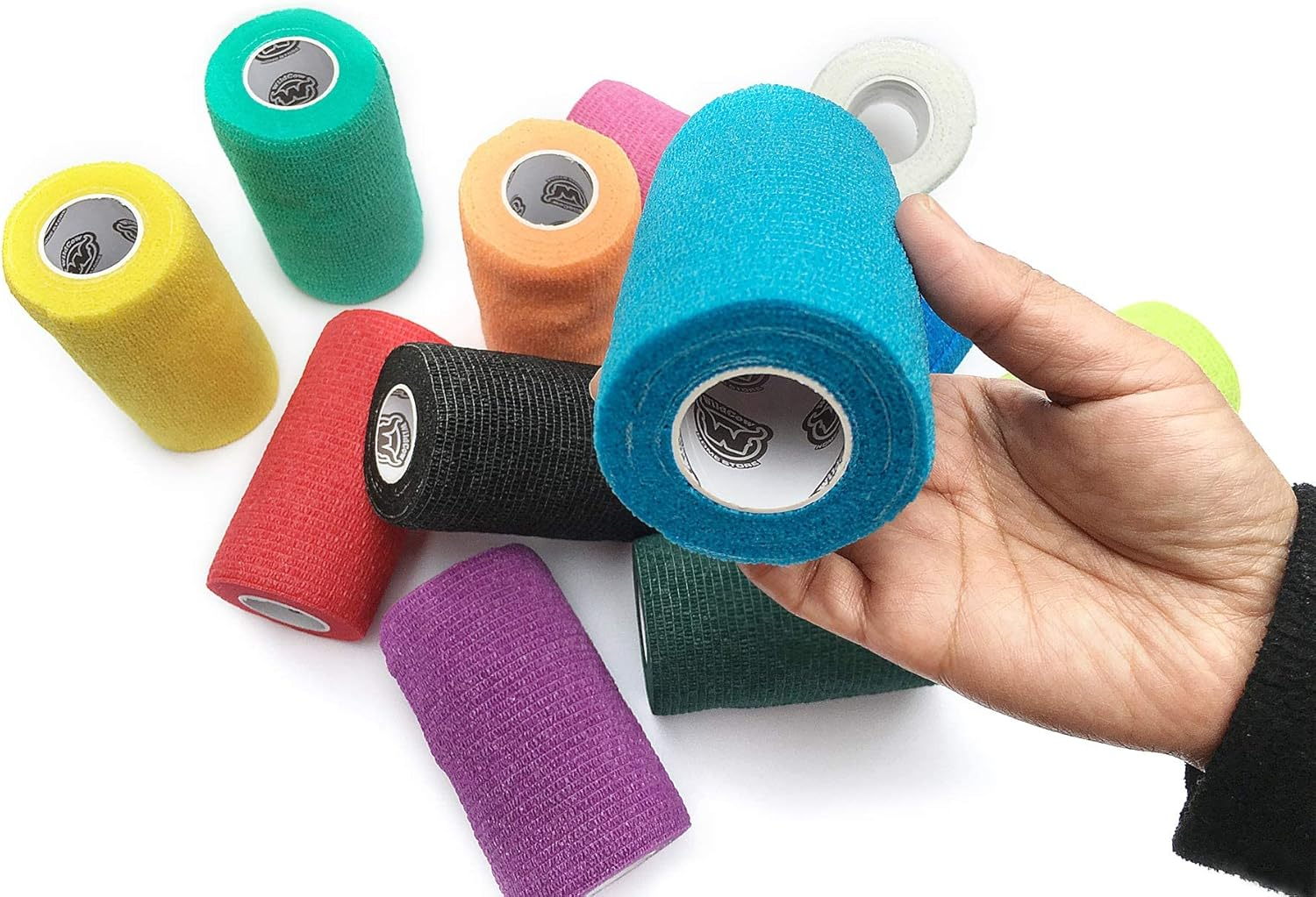 Wildcow Vet Wrap Bulk 4 Vet Tape Wrap Bandages Assorted Colors (Pack of 12) image number 1