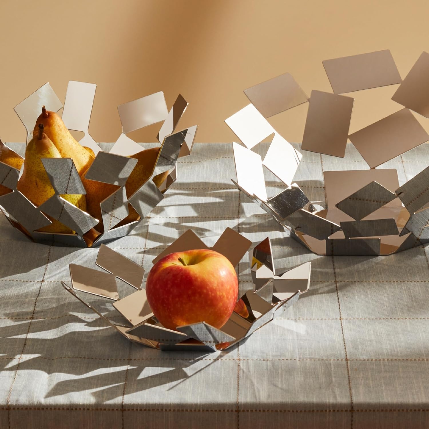 Alessi La Stanza Dello Scirocco Fruit Basket 10-3/4-Inch Silver