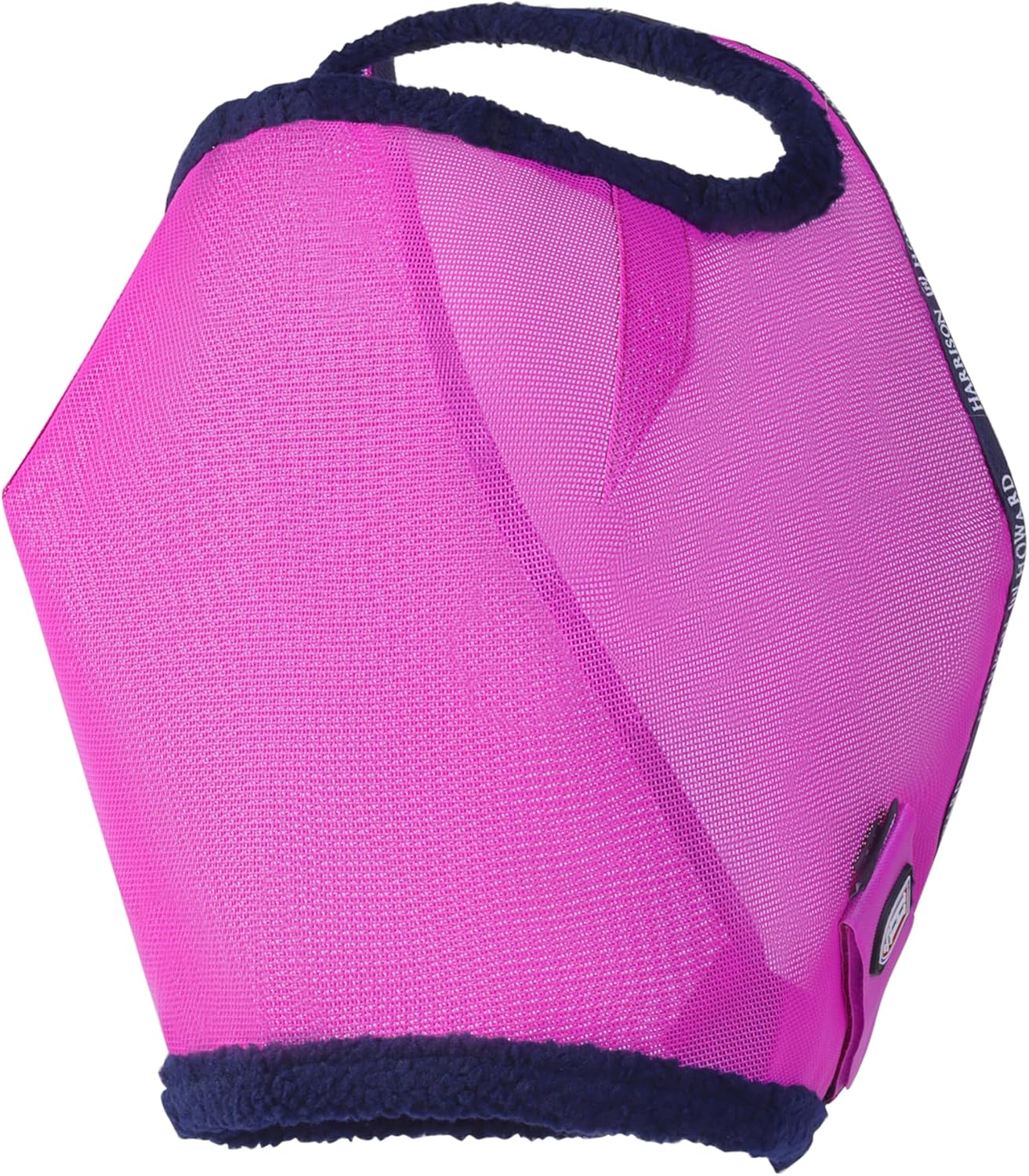 Harrison Howard All round Mesh Horse Fly Mask UV Protective with Fleece Padded Edging Purple L image number 3