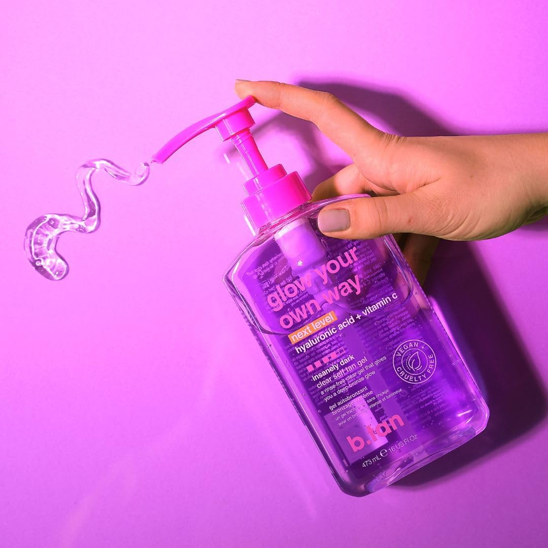 B.Tan Glow Your Own Way - Next Level Self Tan Gel for Women 16 Oz Gel