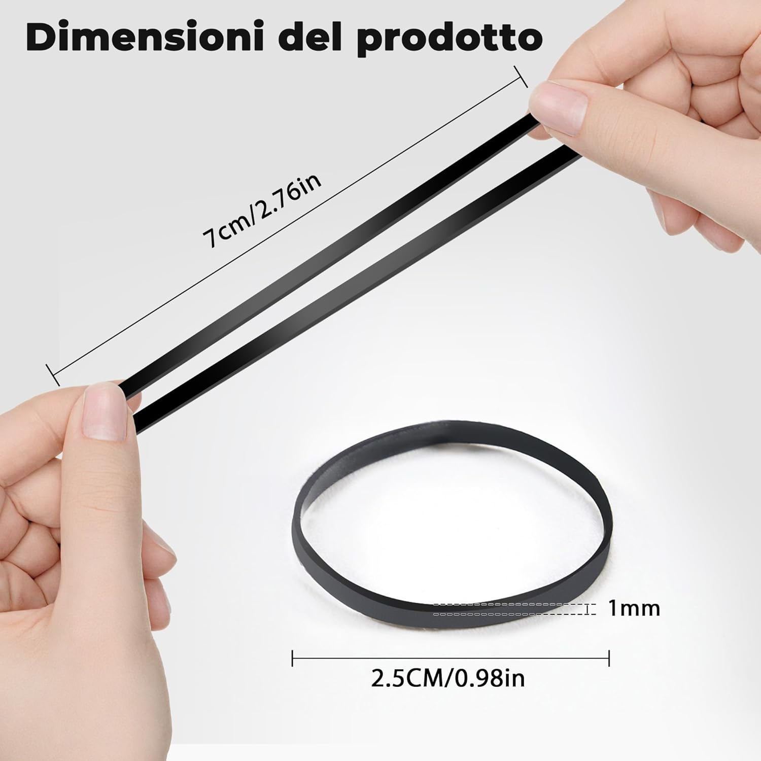 Vonsera Pack of 1500 Mini Hair Bobbles Small Elastic Hair Accessories for Children Girls Hair Braids Wedding Hairstyle, Small Dreadlocks, Black image number 1