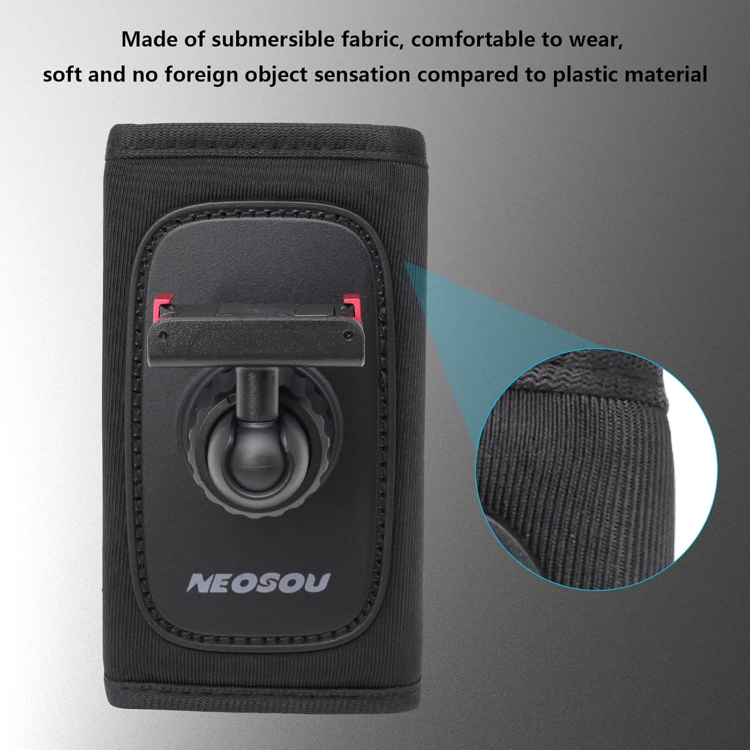 NEOSOU 360 Backpack Mount with Magnetic Quick Release Base for DJI Action 5 Pro Action 4 Action 3 Accessories, Bag Belt Shoulder Strap Holder Attachment for DJI Osmo Action Camera - For Dji Pocket 3 image number 5