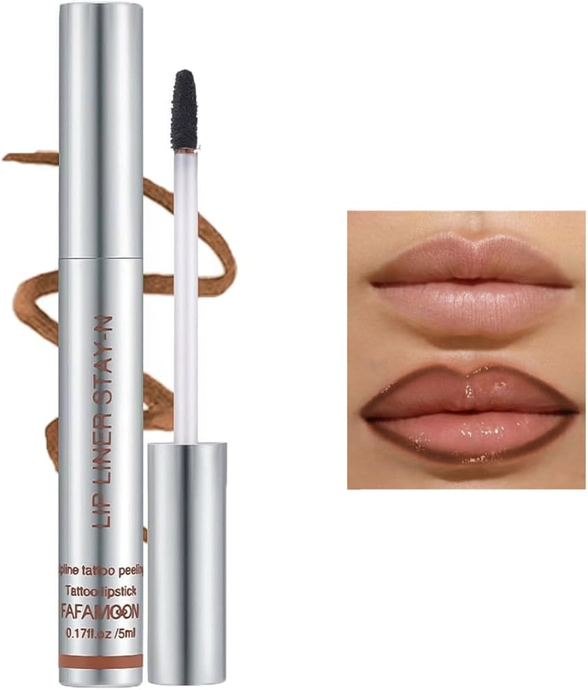 Tattoo Lip Liner Set, 3 Pieces, Peel-Off Long-Lasting, Waterproof, Matte Finish, 5 Ml, A image number 2