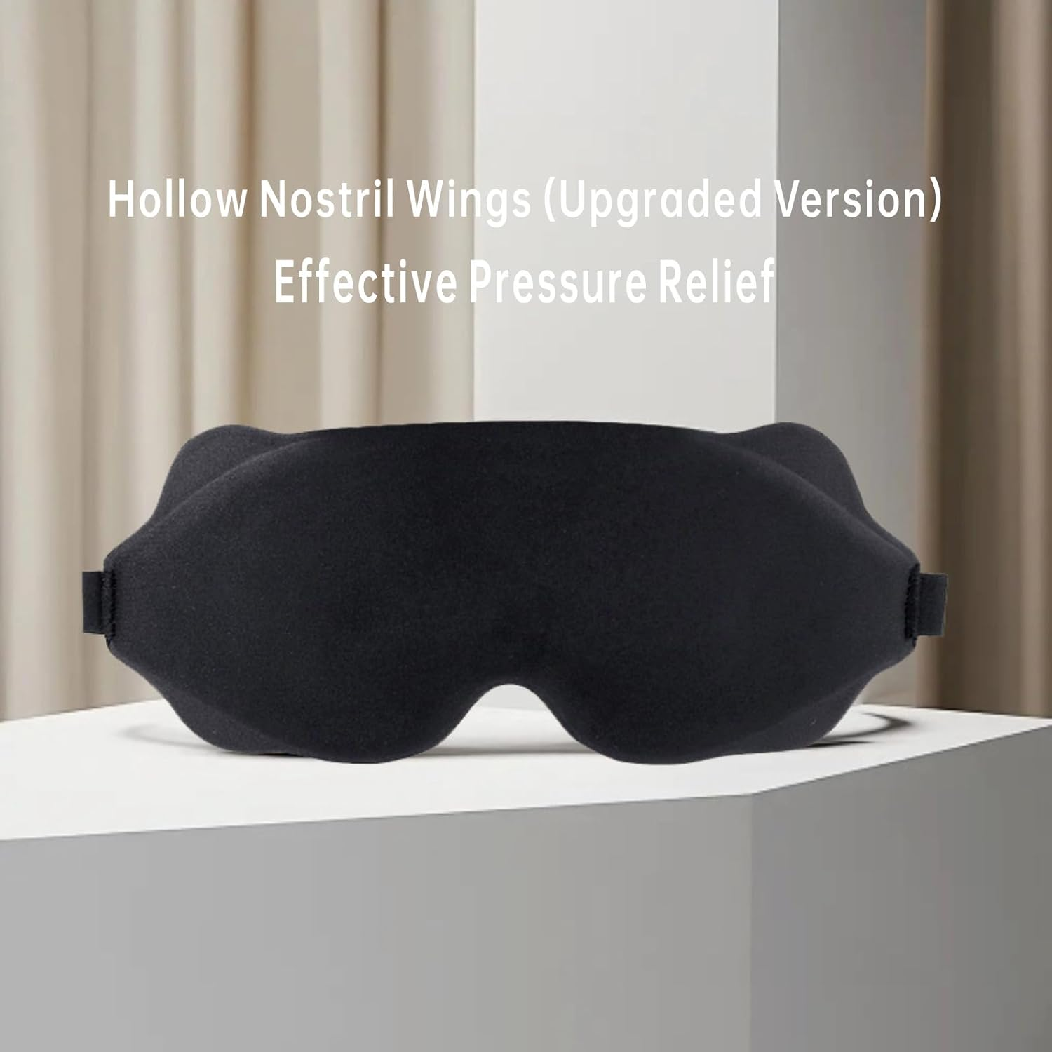 Sleep Mask for Men & Women, 3D Blackout Eye Mask for Sleeping, No Eye Pressure, Soft & Comfortable Eye Blinder for Travel Naps