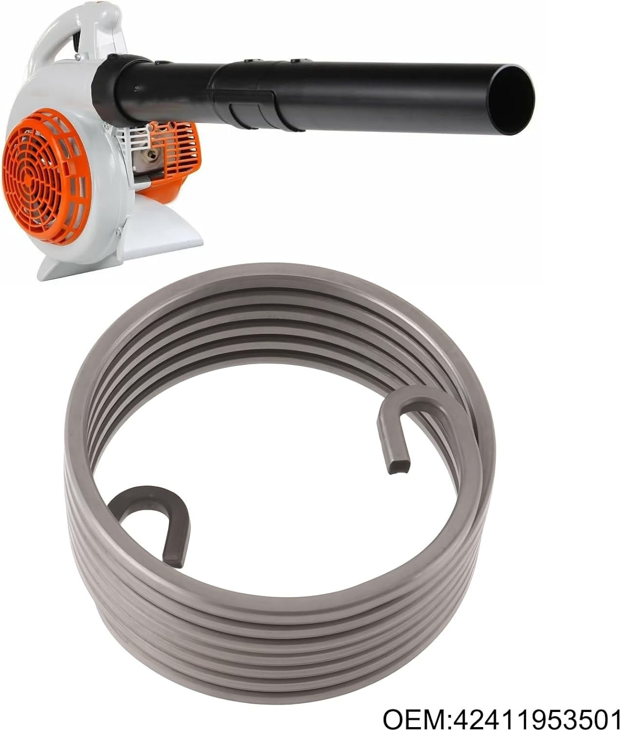 Be in Your Mind 4Pcs Leaf Blowers Starter Spring 42411953501 Compatible with Stihl SH56 SH56C SH86 SH86C image number 2