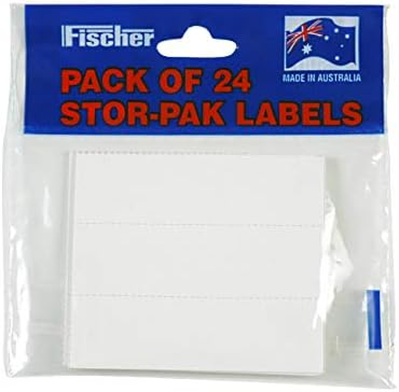 Fischer Plastic 1H052 Stor Pak Bin Labels 24 Pieces