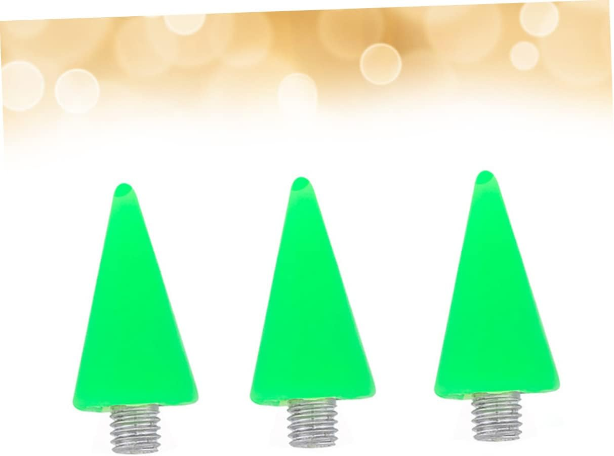 Baluue Acrylic Dotting Pen Replacement Head Set 3Pcs Green Nail Art Tools for Manicure Wax Head Dotting Pen for Rhinestones Picking and Diy Nail Designs