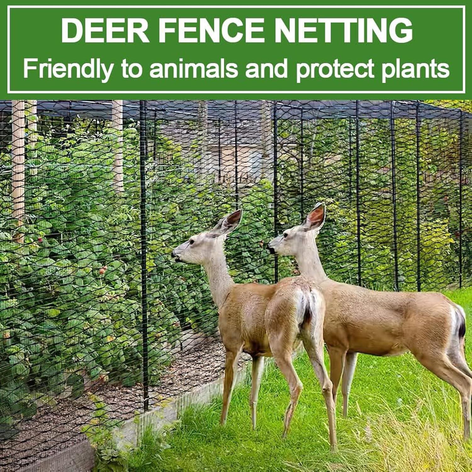 Bird Netting for Garden Protection, 13X32Ft Garden Netting W/ 0.8" Mesh, Poultry Netting for Chicken Coop, Deer Fence Netting for Plants Fruit Trees Vegetables against Birds, Squirrels, Other Animals image number 4