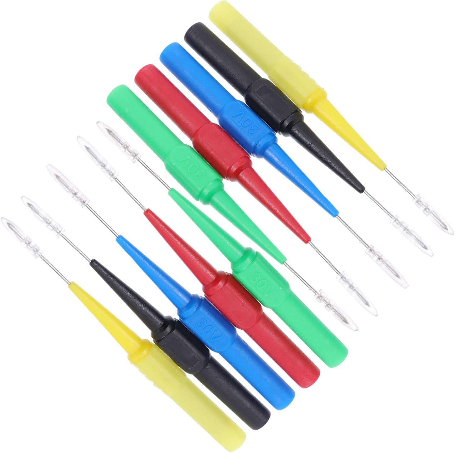 DOITOOL 10Pcs Automotive Test Probe Ultra-Fine Car Test Lead for Maintenance Tester Puncture Wire Tool for Car Circuit Testing Random Color image number 2