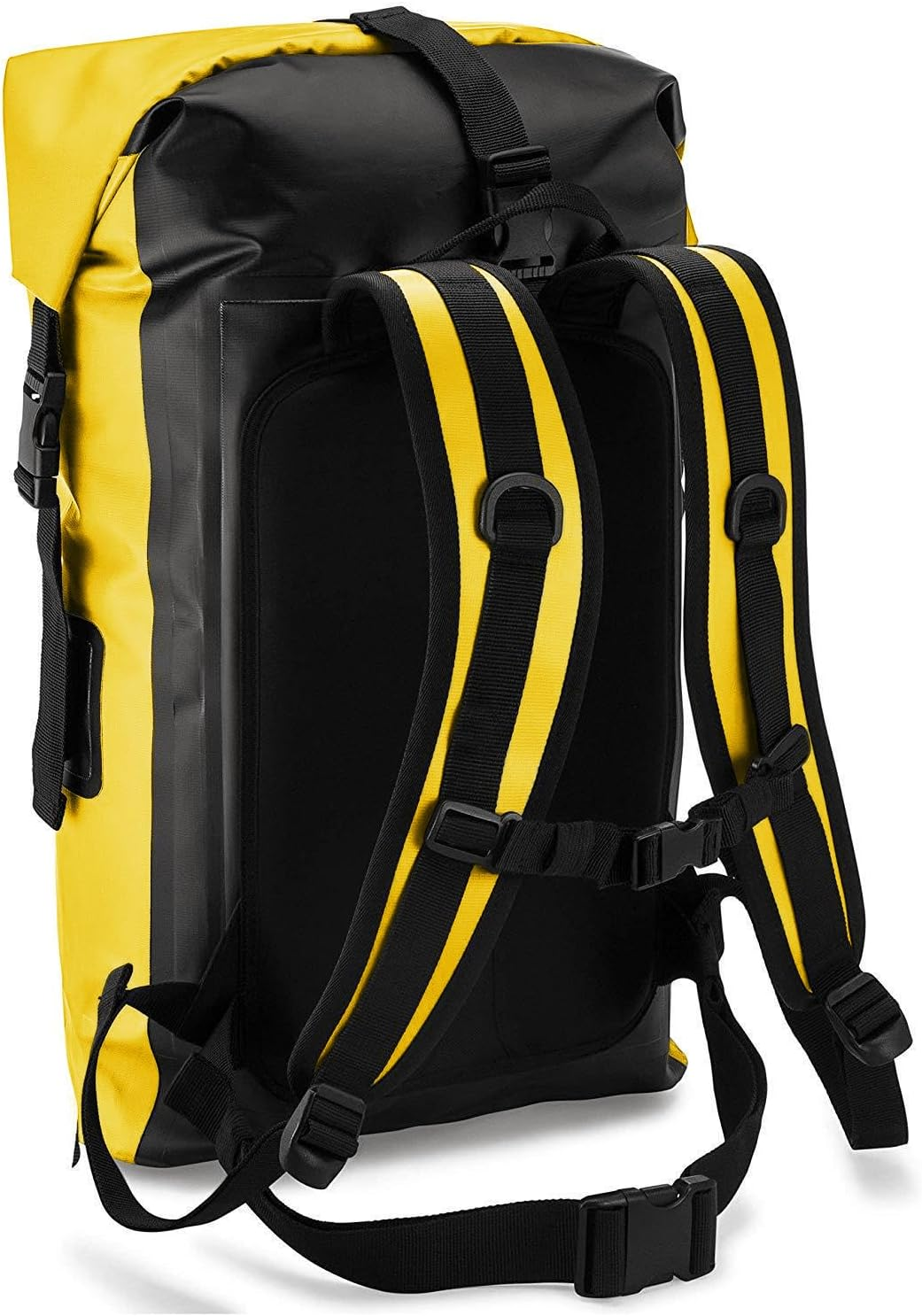Namolit Waterproof Backpack Heavy Duty Roll-Top Dry Bag for Kayaking Rafting Boating Yellow - Blue image number 7