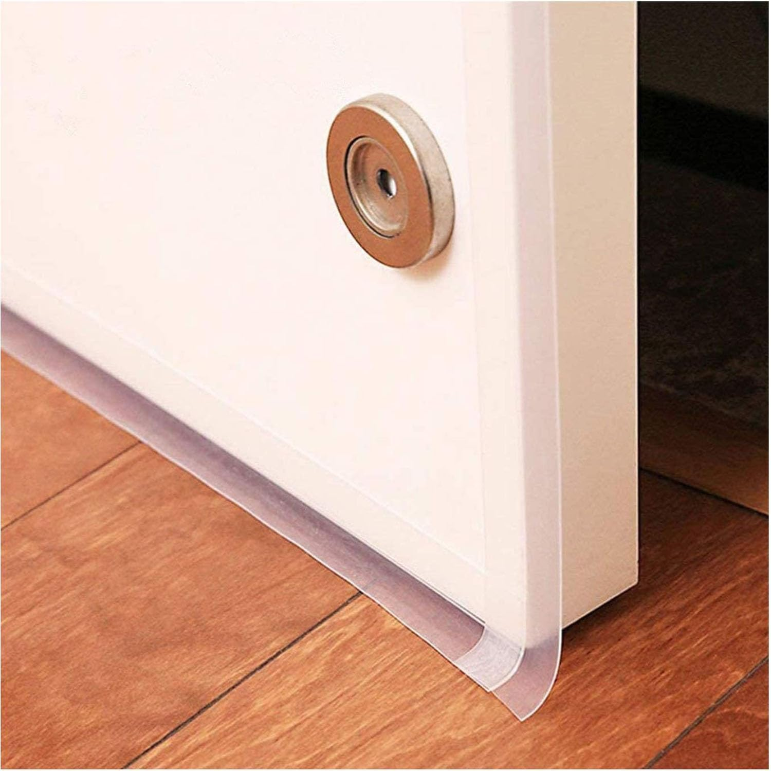 35Mm Weather Stripping for Door Frame, 16.4 Feet Silicone Seal Strip for Doors, Windows, Shower, Glass Gaps image number 1
