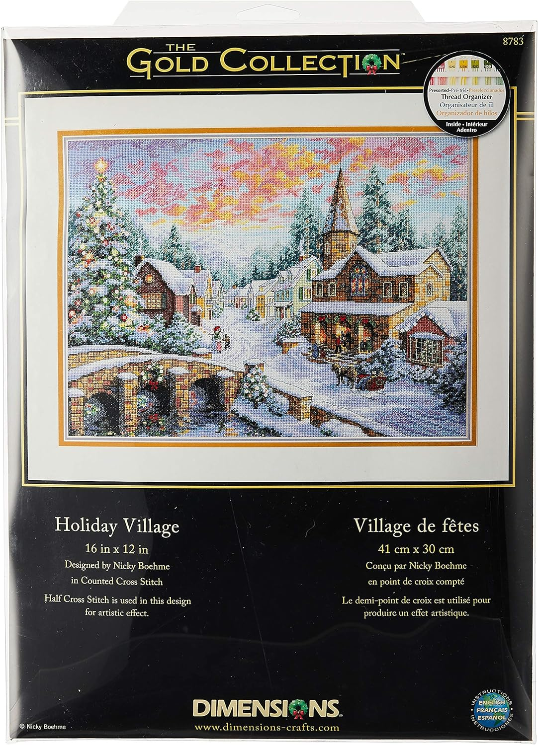 Dimensions Cottage Retreat Needlepoint Kit, 16'' W X 10'' H image number 1
