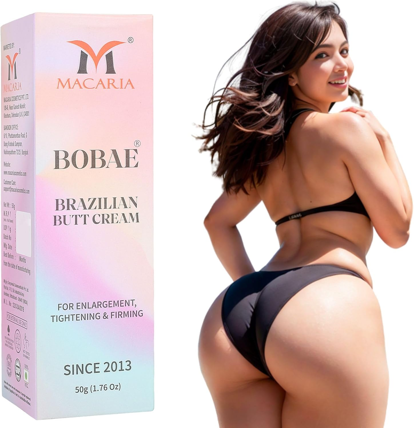 Bobae Brazilian Butt Cream - Lifting & Firming Buttock & Hips Enhancement - Bum Tightening Cream for Fast Growth - Bum Lifter for Bigger Butt image number 4