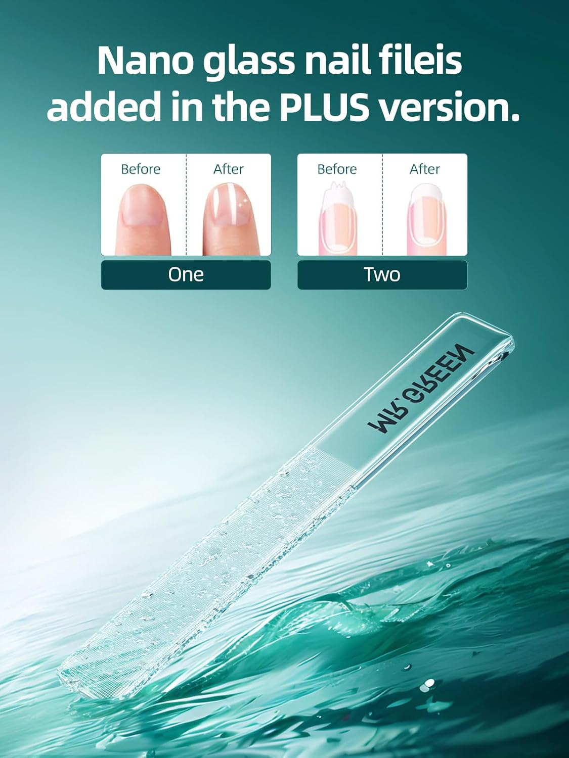 MR.GREEN Nail Clippers, 5PCS Nail Clipper Set with Fingernail Clippers,Ear Pick,Glass Nail File,Tweezers, Professional Manicure Set for Men and Women, Nail Cutter with Leather Case (Purple) image number 3