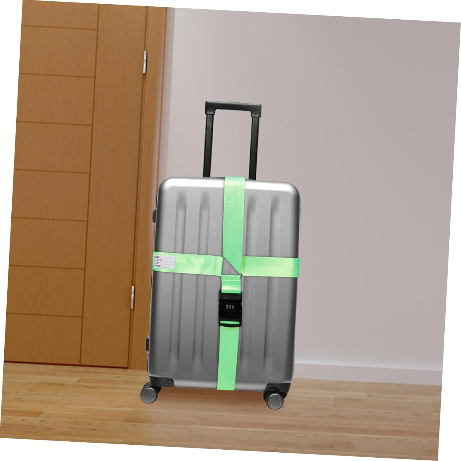 FOMIYES Adjustable Suitcase Straps Luggage Straps Belt Travel Belt Lock Accessories image number 2