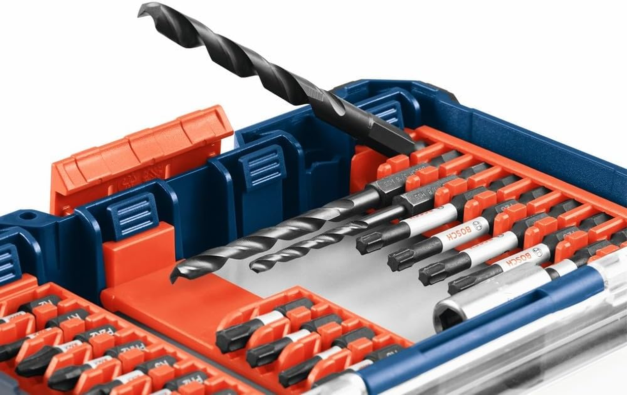 Bosch 48 Pcs. Professional Impact Tough Modular Screwdriver Bits Set (Long Life, Xtended Torsion Zone, in Tough Case, Tilt-In/Tilt-Out, with Magnetic Holder Accessories for Drills & Screwdrivers) image number 3