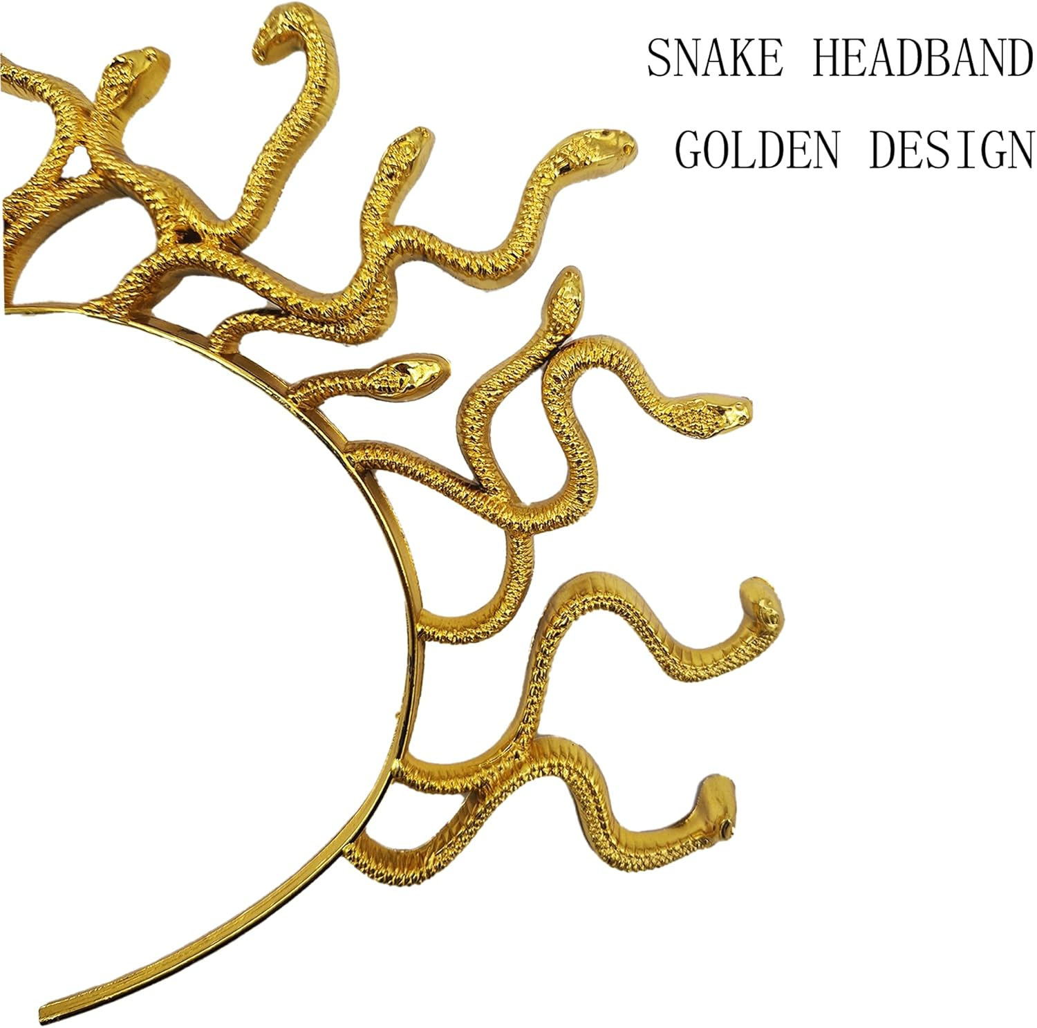 Snake Jellyfish Tiara Greek Jellyfish Snake Head Band Jellyfish Tiara Snake Jellyfish Tiara for Women and Girls image number 2