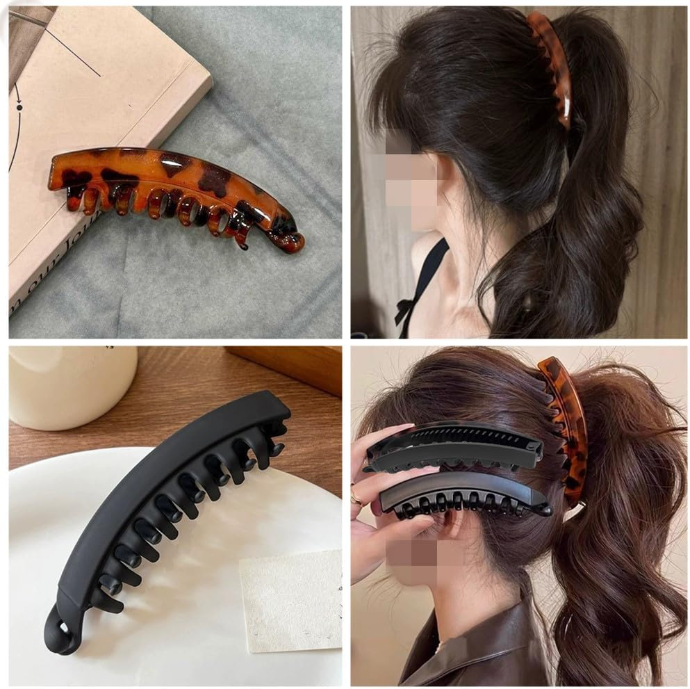 3 Pcs Grips,Big Comb,Nonslip Clincher Combs,Afzoryxn Banana Clips Hair Clincher Combs for Women,Banana Clips Clincher Comb,Hair Clincher Comb for Women image number 1