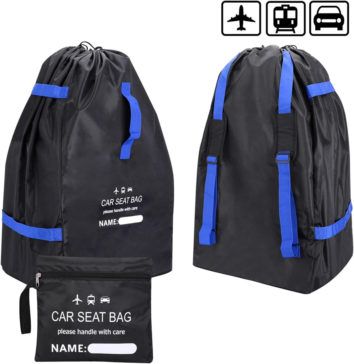 Car Seat Bag Backpack for Air Travel Universal Infant Carseat Storage Bag for Airplane Gate Check Large Durable Carseat Travel Bag with Shoulder Straps ALKOY image number 1