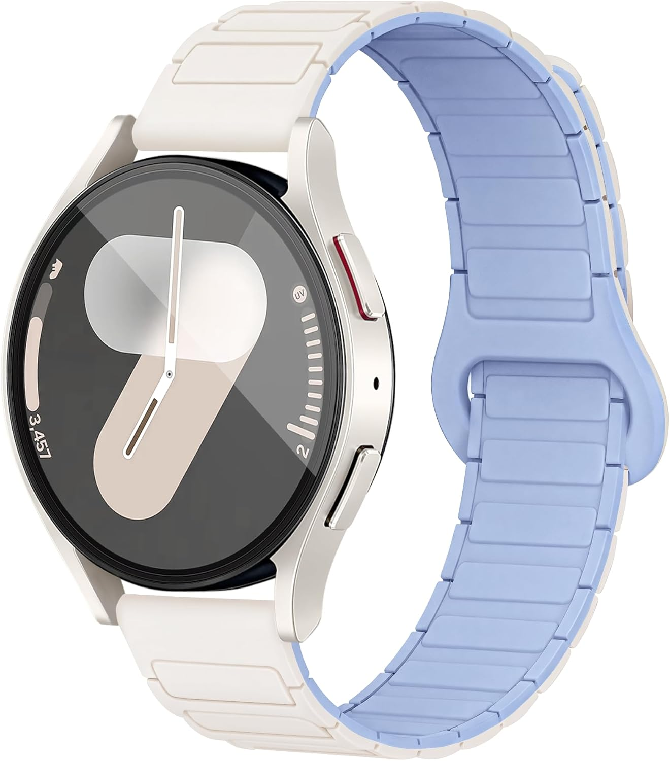 Vamyzji Compatible with Samsung Galaxy Watch 5/Watch 5 Pro, Galaxy Watch 4 Band 40Mm 44Mm, Galaxy Watch 6 40Mm 44Mm, Galaxy Watch 6 Classic 43Mm 47Mm, Resin Band for Samsung Watch 4 Classic 46Mm 42Mm