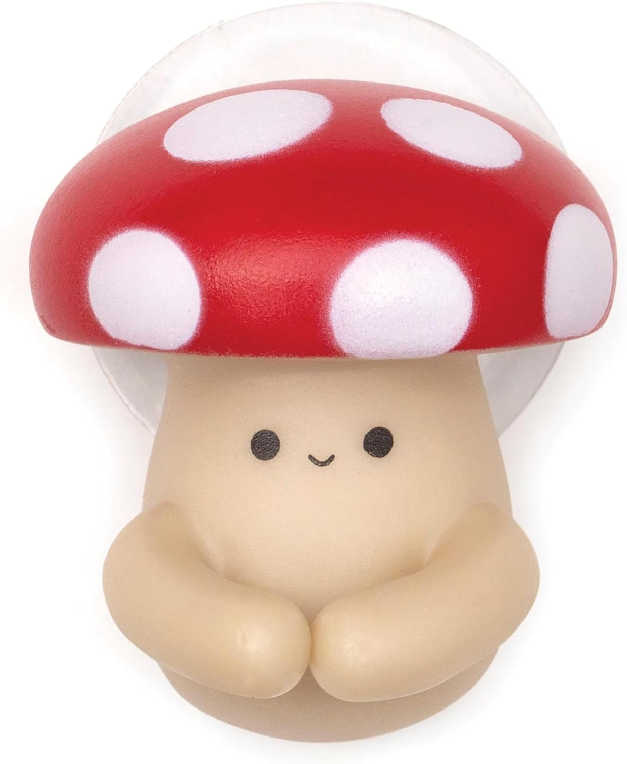Kikkerland Mushroom Toothbrush Holder, Red/White