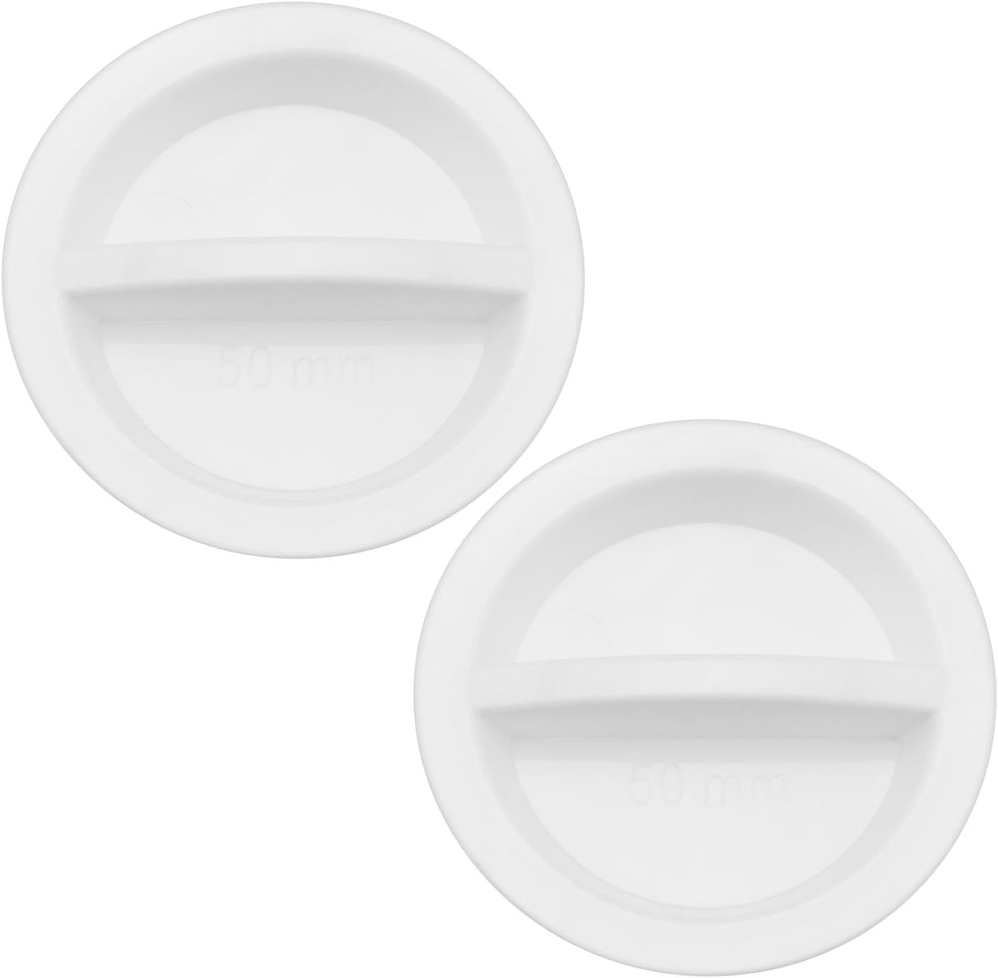 2 Pcs Silicone round Snap in Locking Hole Plugs, 50Mm Sealing Plugs Rubber Panel Seal Cover Flush Type Panel Sink Plug Closure Drain Plug for Kitchen Sink image number 5