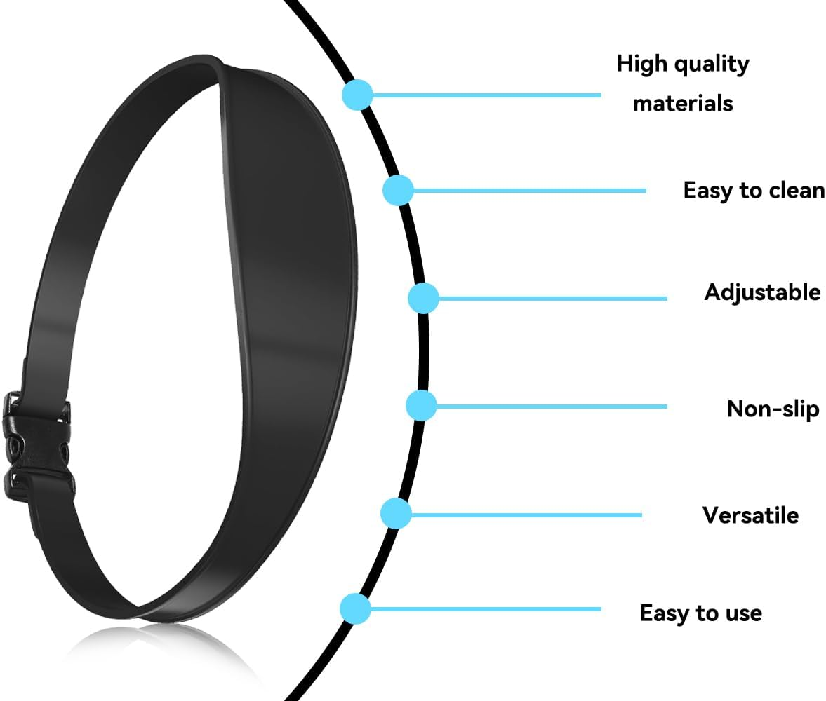 Lhbwhiz Hair Cutting Tool, Silicone Neckline Shaving Template, Curved Adjustable Hair Cutting Band, Curved Hair Trimming Guide, Hair Cutting Aid, Salon Barber Tools, for DIY Home Haircuts image number 4