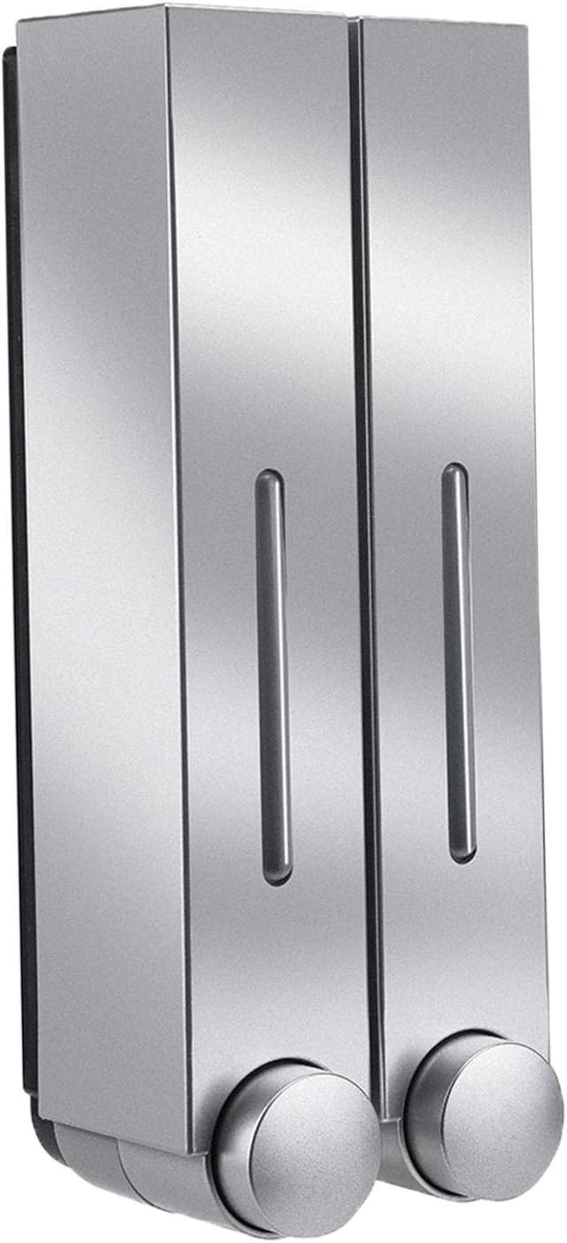 Wall Mounted Soap Dispenser Shower Lotion Shampoo Gel Bottle Single Black