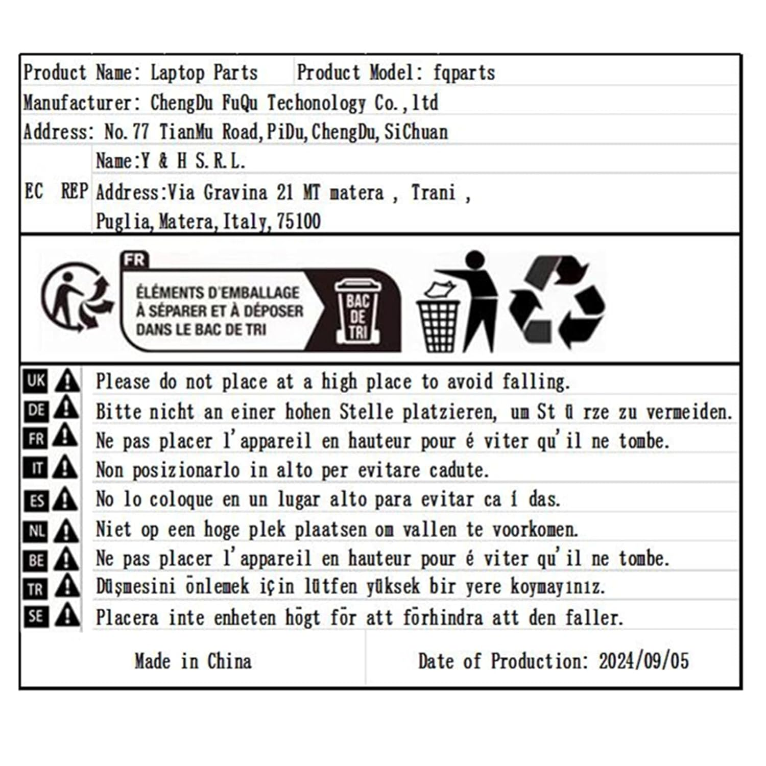 Laptop GPU Cooling Fan for CLEVO P960 P960RN P960RF P960RD P960RC Black