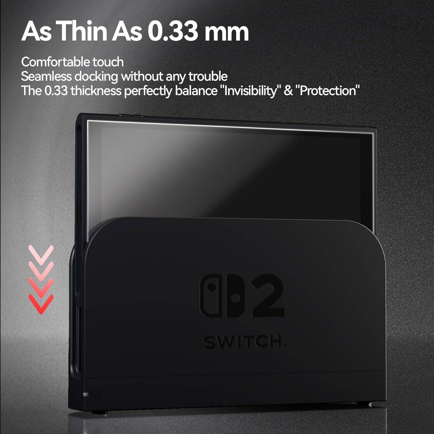 Geekshare Anti-Glare Tempered Glass Screen Protector for Switch 2(2025) AR Coating HD Clear Anti-Reflective, 9H Hardness, Bubble-Free, Ultra-Thin, Scratch Resistant - 2 Pack image number 2