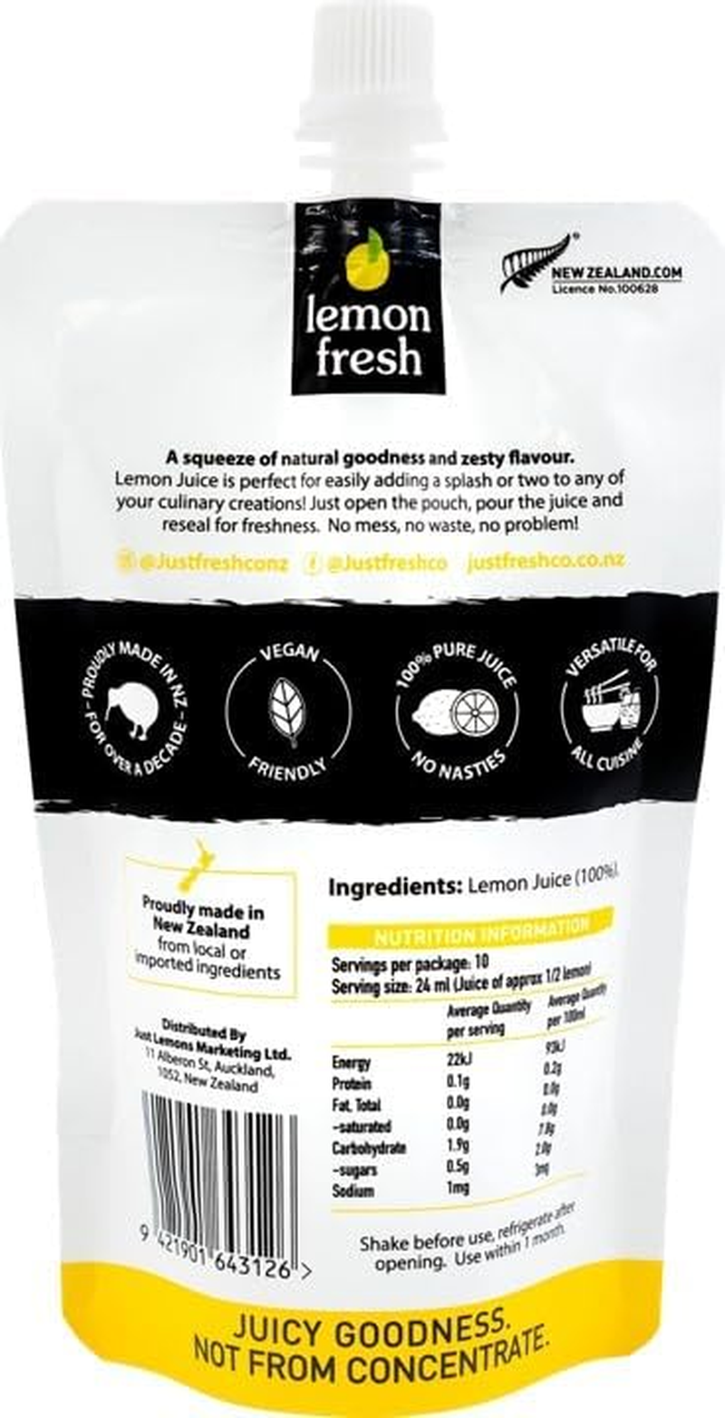 Lemon Fresh Lemon Juice 245 Ml (Pack of 8)