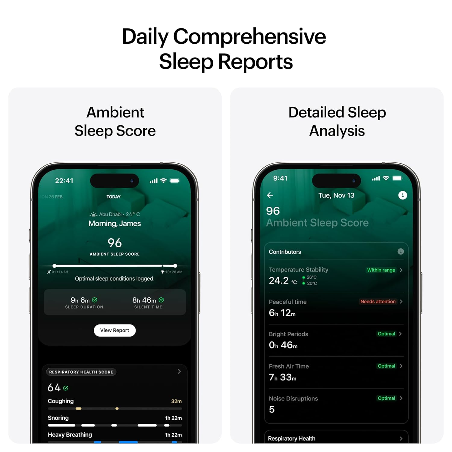 Ultrahuman Home &mdash; World&rsquo;S Most Advanced Ambient Sleep Monitor | Daily Sleep & Respiratory Health Scores | Snoring Detection with Ai-Enabled Spatial Audio Detection | Smart Home Automations image number 3