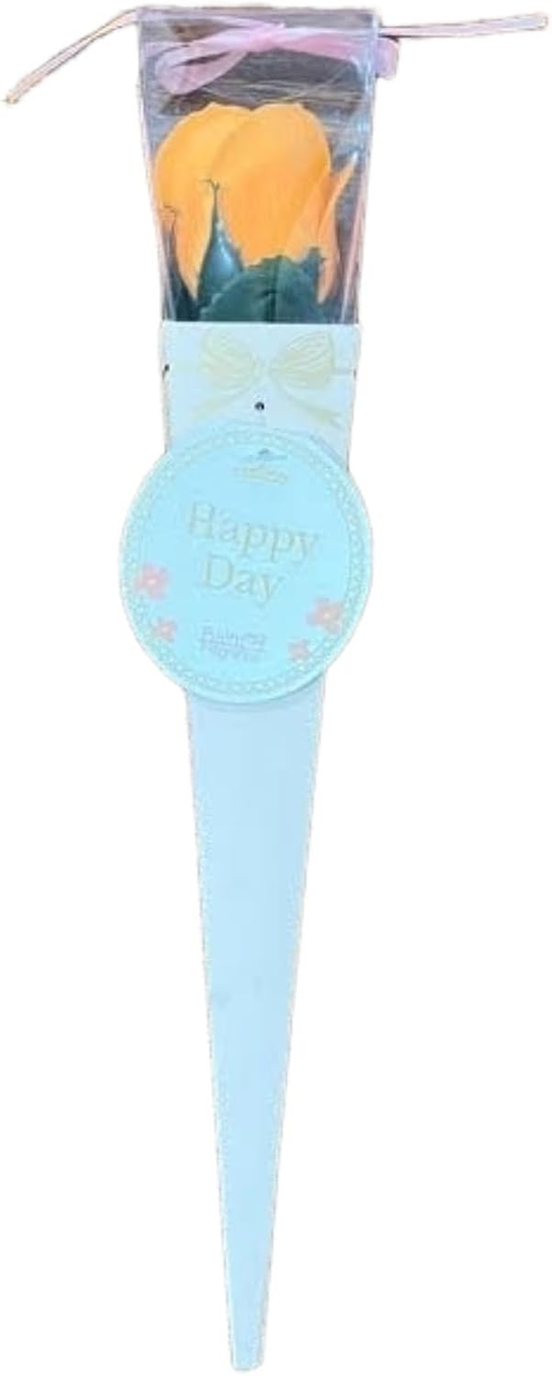 Q-FLA Bath Salt, Soap Flower, Kelee Bouquet, Mini 13, Orange, Gift, Birthday image number 2