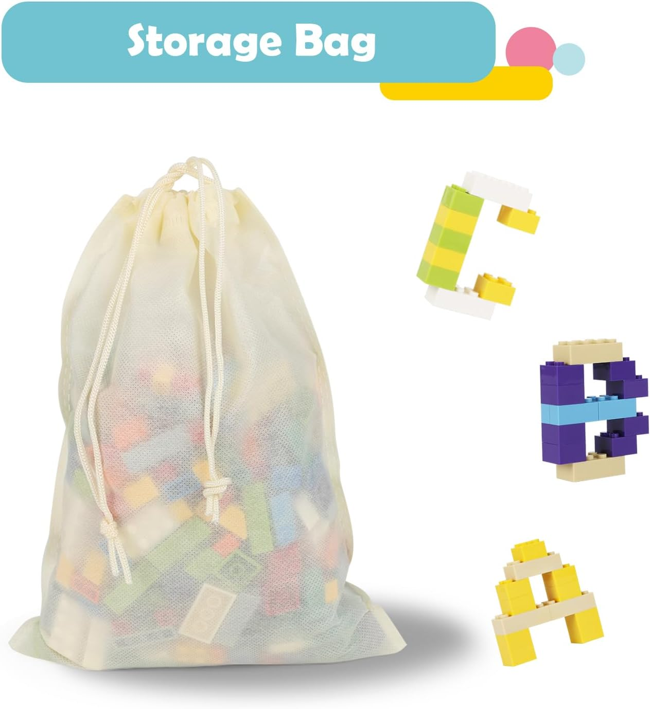 Classic Building Bricks Compatible with All Major Brands, 399 Pieces High Bulk Building Blocks in Random Color, Kids Creative Kit, for above 6 Year Old Boys Girls（ Mixed Shape） image number 4