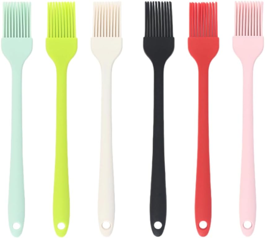 6 PCS Silicone Brushes, Silicone Oil Brush, Heat-Resistant Silicone Brush and Oil Brush Are Used for Cooking, Baking and Grilling in the Barbecue Kitchen. They Can Be Washed in the Dishwasher image number 3