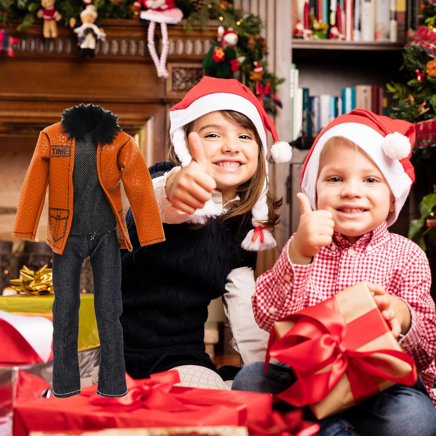 Barwa 6 Clothes Suits + 1 PCS Pants + 5 PCS Shoes + 5 Accessories for 12 Inch 32 Cm Doll image number 5