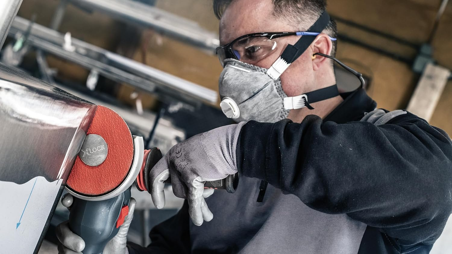 Bosch Accessories Professional 1X Fibre Sanding Disc R780 Best for Metal and Inox (X-LOCK, &Oslash; 125 Mm, Grit 36, Accessories for Angle Grinders) image number 2