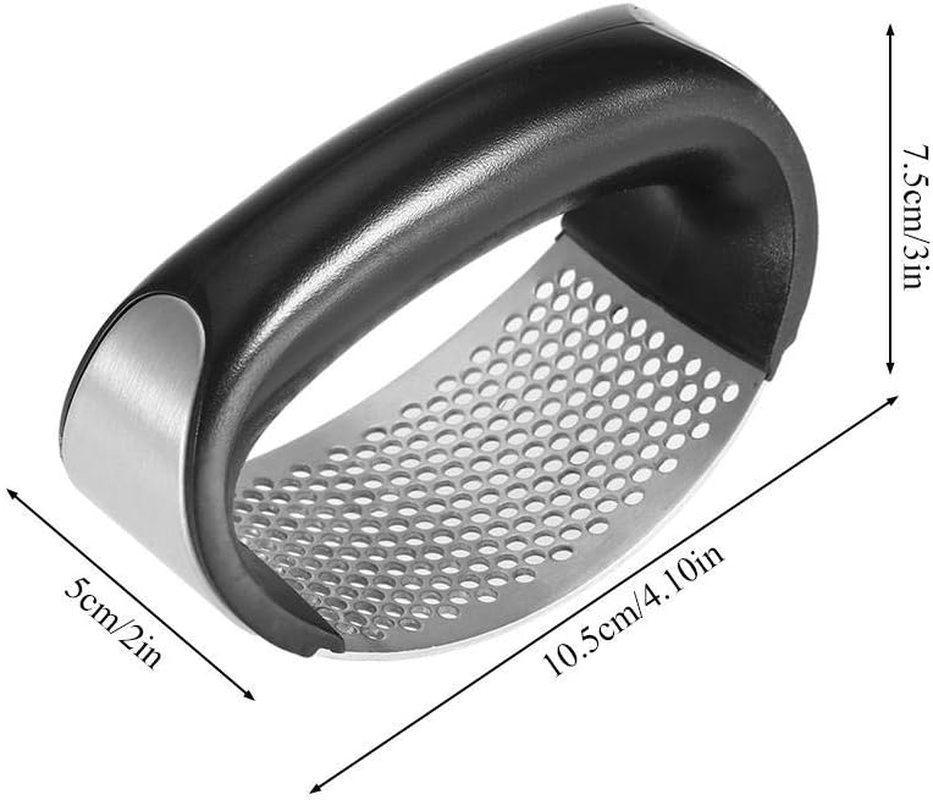 Stainless Steel Garlic Press Crusher Squeezer Masher Home Kitchen Mincer Tool -Proof Dishwasher Safe image number 2