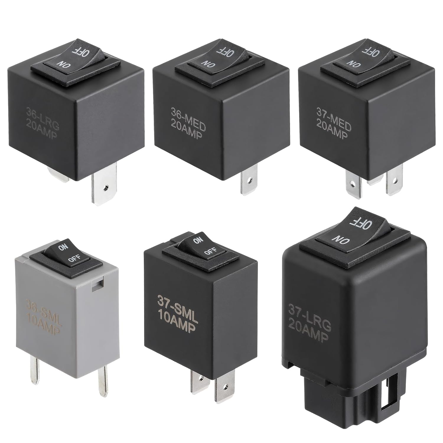 ISINFLASH Fuel Pump Relay Bypass Master Kit, Relay Tester Diagnostic Scan Tool Relay Bypass Switch Kit Replaces 9036 9037 9038 Pack of 6 image number 2