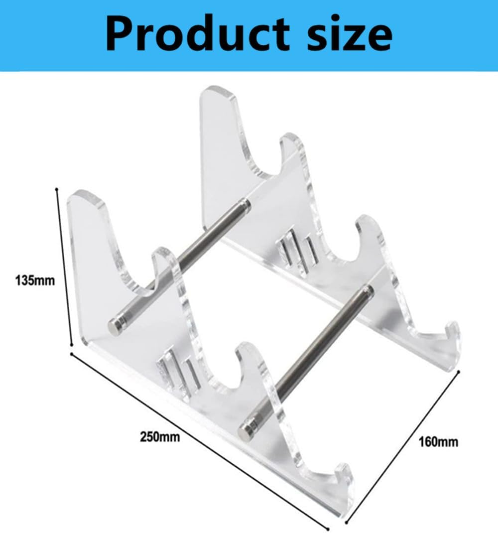 3-Tier Acrylic Key Board Holder Display Stand, Keyboard Display Stand Storage Stand Display Mechanical Keyboard Holder Transparent Acrylic Stand (1 Pcs) image number 4