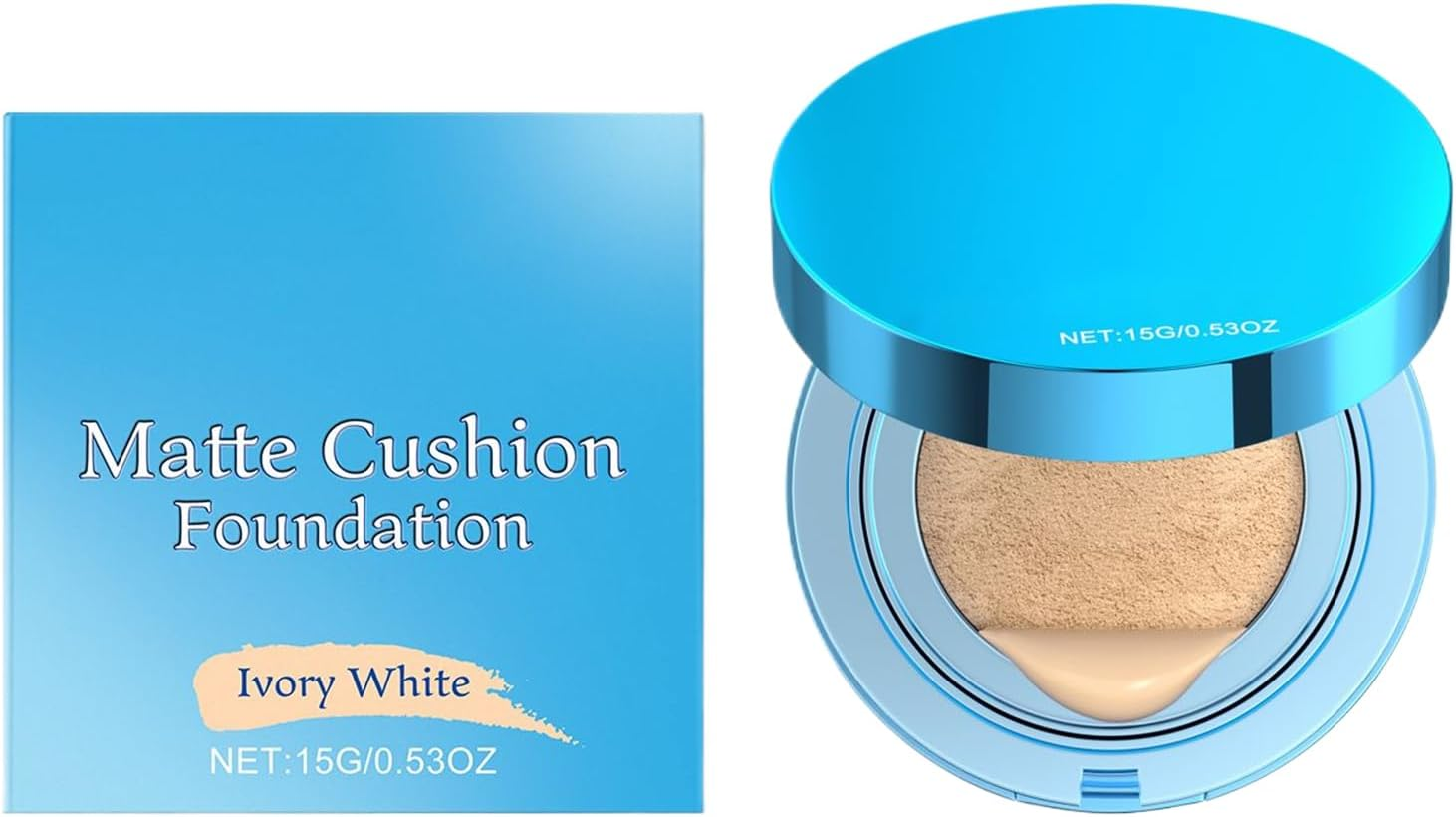 Cushion Foundation - Moisturizing Foundation Air Cushion Long-Lasting - Brightening Makeup Concealing Cream for School Traveling Party Business Trip Camping