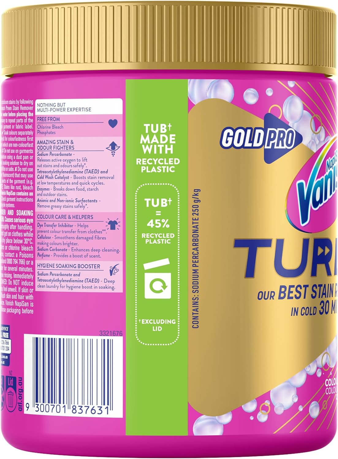 Vanish Napisan Gold Pro Turbo Oxi Action Stain Remover Powder 1Kg image number 2