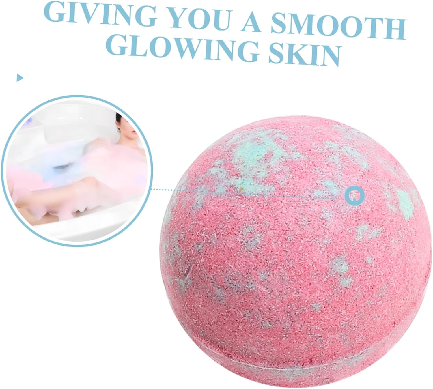 IWOWHERO 12Pcs Colorful Spa Bath Balls Boys and Girls Bubble Bombs Glitter for Boys and Girls Adults image number 6